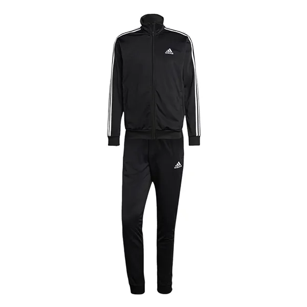 Bộ Thể Thao Nam Adidas Basic 3-Stripes Tricot Tracksuit IC6747 Màu Đen (Form Á) Size L