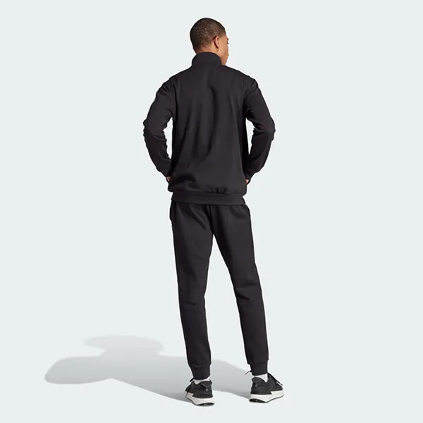 Bộ Thể Thao Nam Adidas Basic 3-Stripes Fleece Track Suit IJ6067 Màu Đen Size XL (Form Á)