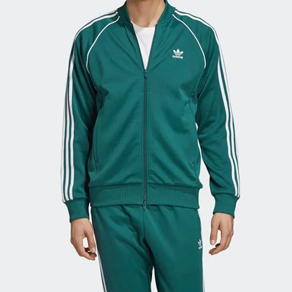 Bộ Thể Thao Nam Adidas Bluza Trening Adidas EJ9683/ EJ9701 Barbati Verde Màu Xanh Green Size L (Form Âu)