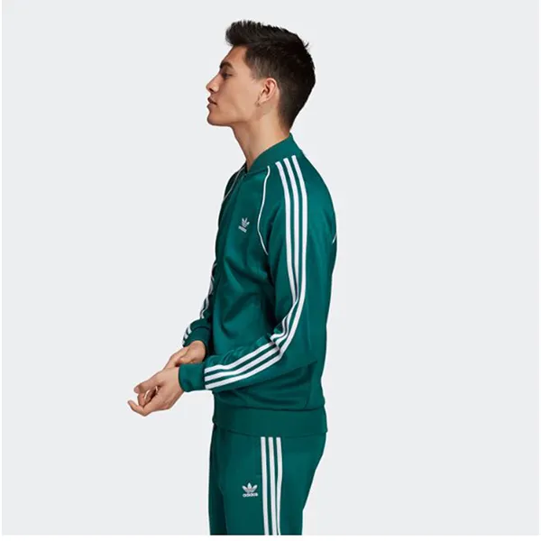 Bộ Thể Thao Nam Adidas Bluza Trening Adidas EJ9683/ EJ9701 Barbati Verde Màu Xanh Green Size L (Form Âu)