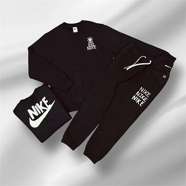 Bộ Thể Thao Nam Nike AS Crew DQ4073-010/DQ4082-010 Màu Đen Size XL