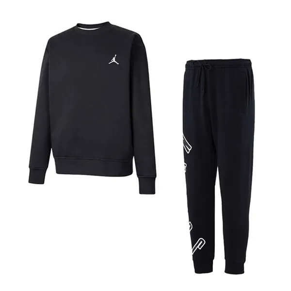 Bộ Thể Thao Nam Nike Jordan Flight FB7020-010 FB7028-010 Màu Đen Size XL (Form Á)
