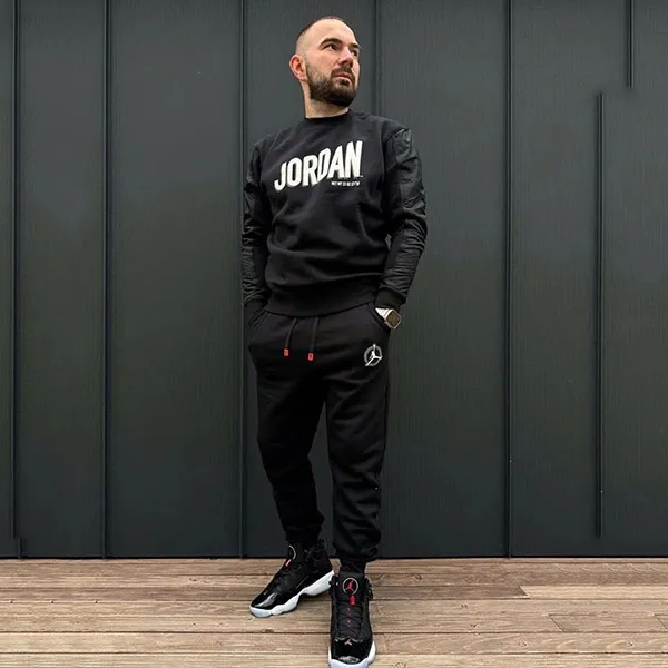 Bộ Thể Thao Nam Nike Jordan Sport Casual Màu Đen Size M