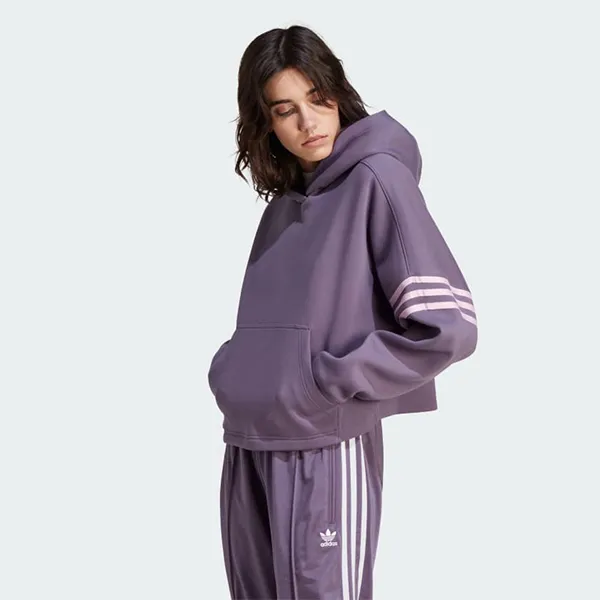 Bộ Thể Thao Nữ Adidas Adicolor Neuclassics Hooded Sportswear IP8972/IP6506 Màu Tím Size L (Form Á) - Thời trang - Vua Hàng Hiệu