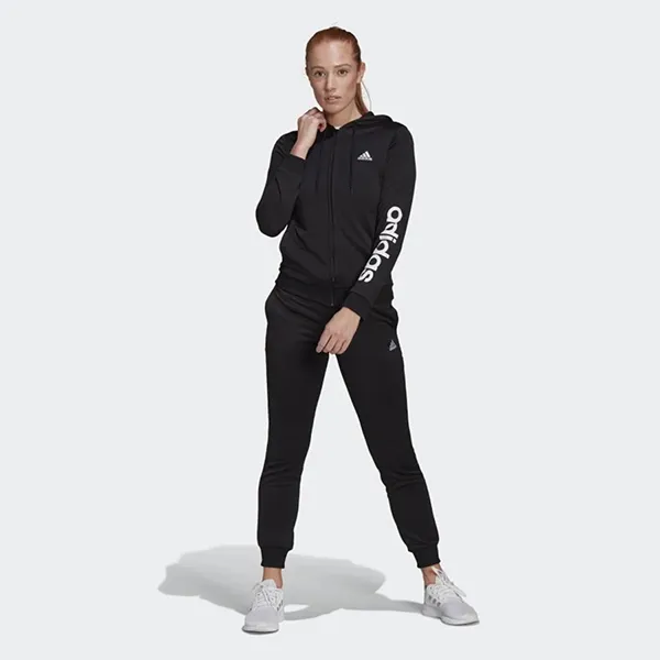 Bộ Thể Thao Nữ Adidas Essentials Logo French Terry Track Suit GM5575 Màu Đen Size S