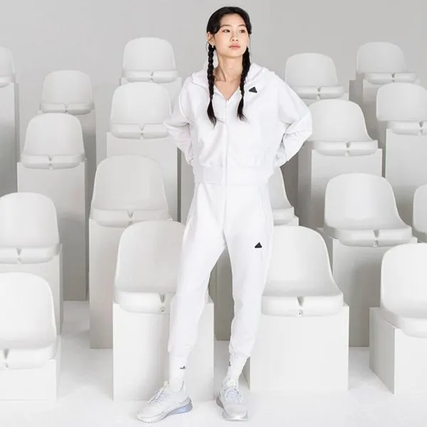 Bộ Thể Thao Nữ Adidas Hoodie Full Zip Z.N.E Sportswear IN5133/IN5140 Màu Trắng Size L (Form Á) - Thời trang - Vua Hàng Hiệu