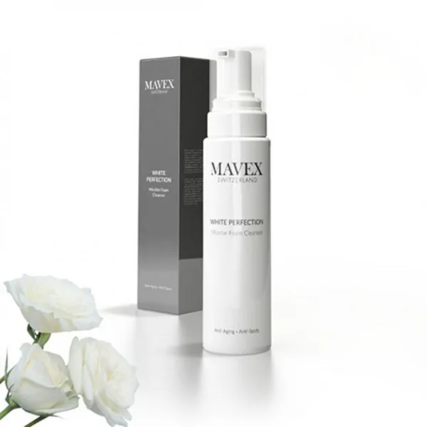 Bọt Rửa Mặt Trắng Da Mavex White Perfection Hỗ Trợ Giảm Dấu Hiệu Lão Hoá, Mờ Thâm 200ml - Sữa Rửa Mặt - Vua Hàng Hiệu