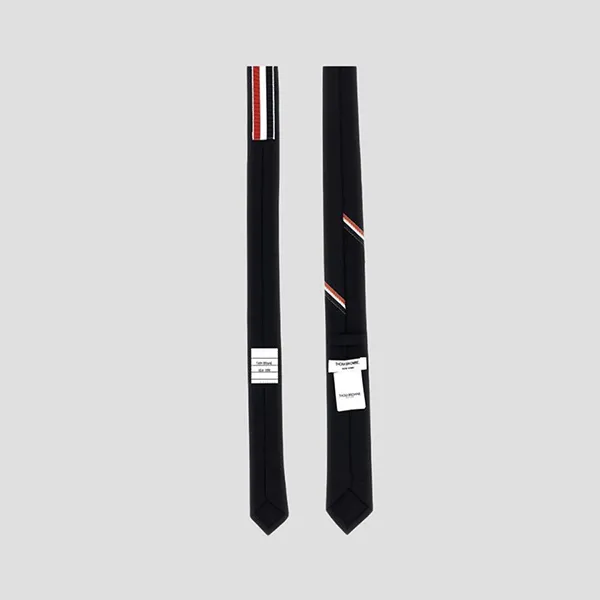 Cà Vạt Nam Thom Browne With RWB Stripe - MNL021A F0147 415 Màu Xanh Đen