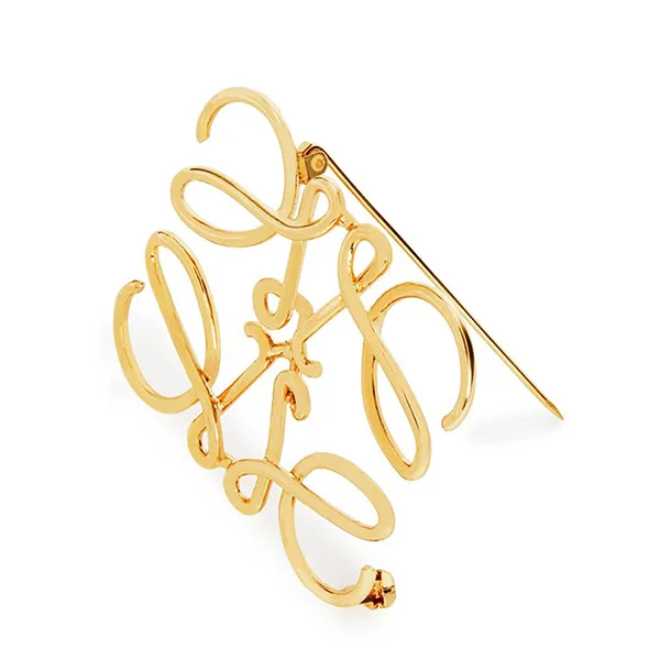 Cài Áo Loewe Anagram Brooch In Metal 11125020 8130 000 Màu Vàng Gold