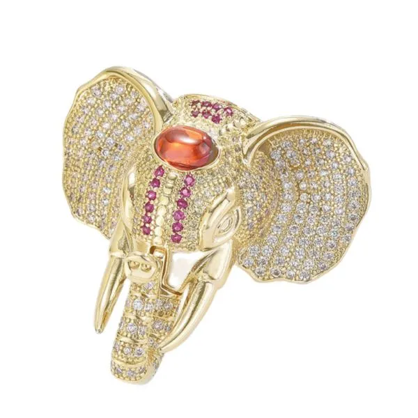 Cài Áo Nữ Meri Golden Elephant BR829 Màu Vàng Gold