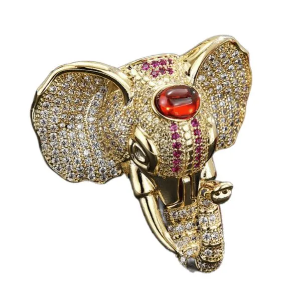 Cài Áo Nữ Meri Golden Elephant BR829 Màu Vàng Gold