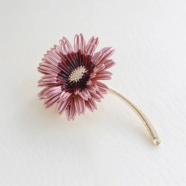 Cài Áo Nữ Meri Daisy BR553 Màu Hồng Tím
