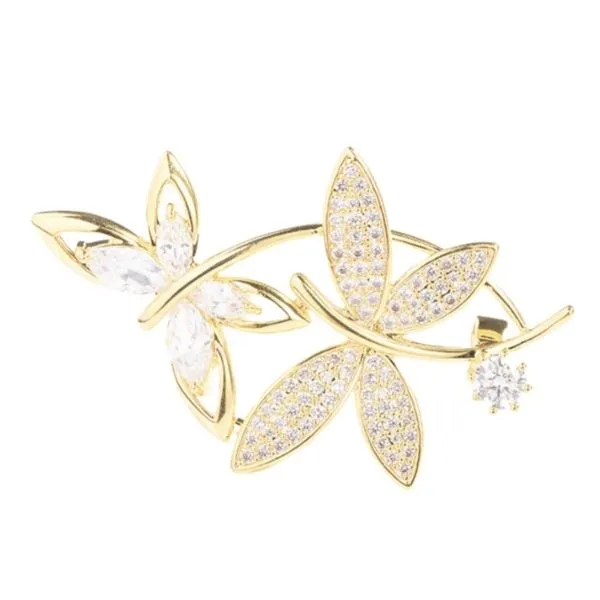 Cài Áo Nữ Meri Dreamy Dragonfly BR853 Màu Vàng Gold