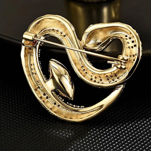 Cài Áo Nữ Meri Golden Serpent BR823 Màu Vàng