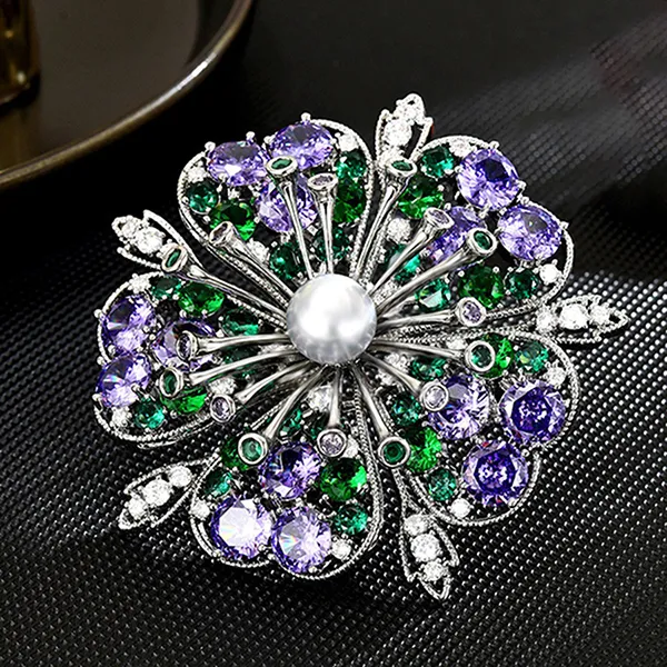 Cài Áo Nữ Meri Purple Symphony BR789 Màu Xanh Tím - Phụ kiện - Vua Hàng Hiệu