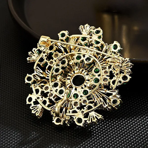 Cài Áo Nữ Meri Snowflake Sparkle BR804 Màu Trắng/Xanh Lá - Phụ kiện - Vua Hàng Hiệu