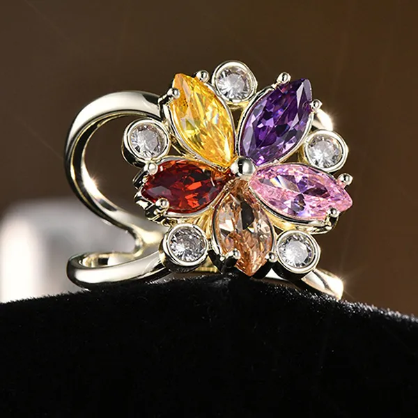 Cài Khăn Nữ Meri Colorful Flower BR813 Phối Màu