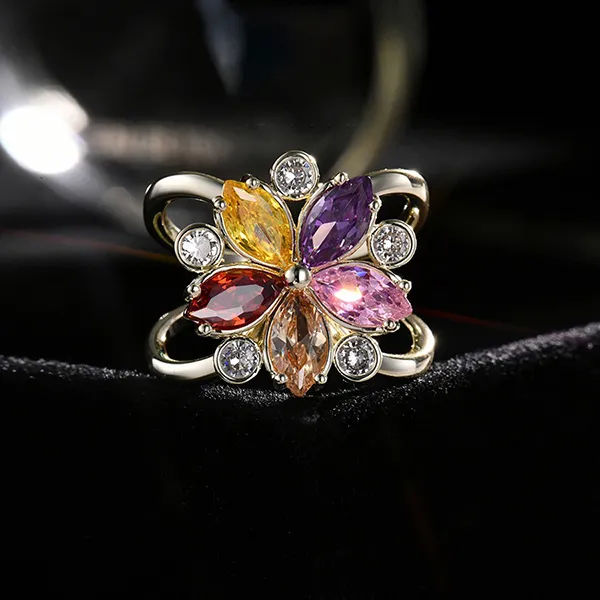 Cài Khăn Nữ Meri Colorful Flower BR813 Phối Màu