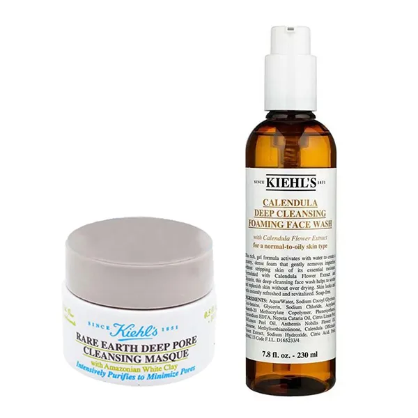 Combo Mặt Nạ Đất Set + Sữa Rửa Mặt Kiehl's 2 Món (14ml +230ml)