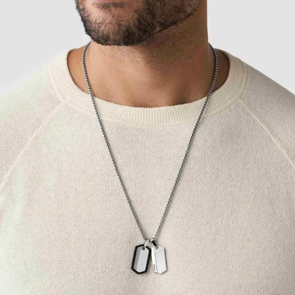 Dây chuyền Nam Fossil Necklace JF03996040 Màu Bạc