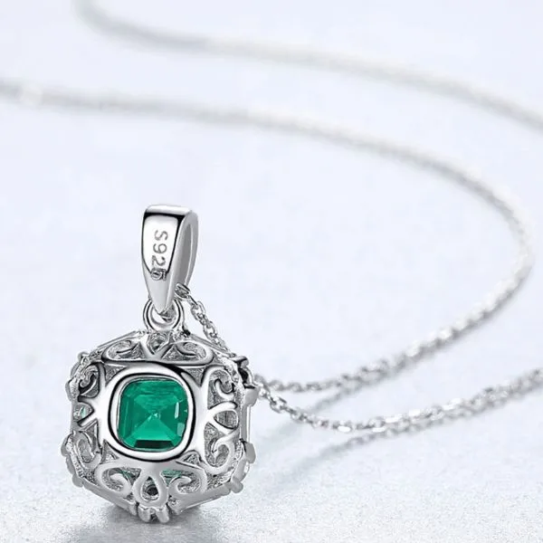 Dây Chuyền Nữ Kya Jewel Mystic Green SN130 Màu Bạc Xanh - Trang sức - Vua Hàng Hiệu