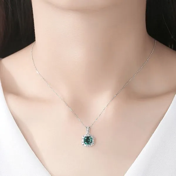Dây Chuyền Nữ Kya Jewel Mystic Green SN130 Màu Bạc Xanh - Trang sức - Vua Hàng Hiệu