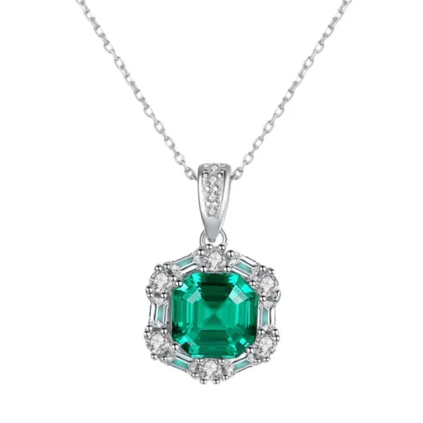 Dây Chuyền Nữ Kya Jewel Mystic Green SN130 Màu Bạc Xanh - Trang sức - Vua Hàng Hiệu