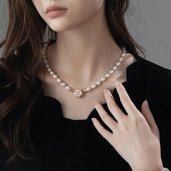 Dây Chuyền Nữ Kya Jewel Rose Pearl PN33 Màu Trắng - Trang sức - Vua Hàng Hiệu