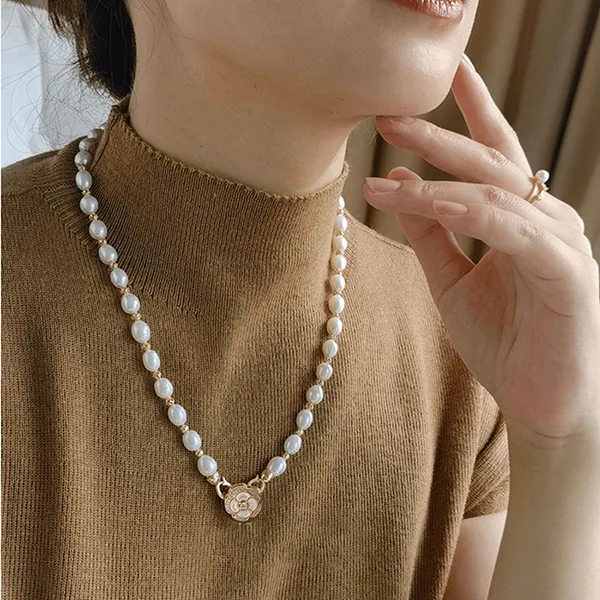Dây Chuyền Nữ Kya Jewel Rose Pearl PN33 Màu Trắng - Trang sức - Vua Hàng Hiệu