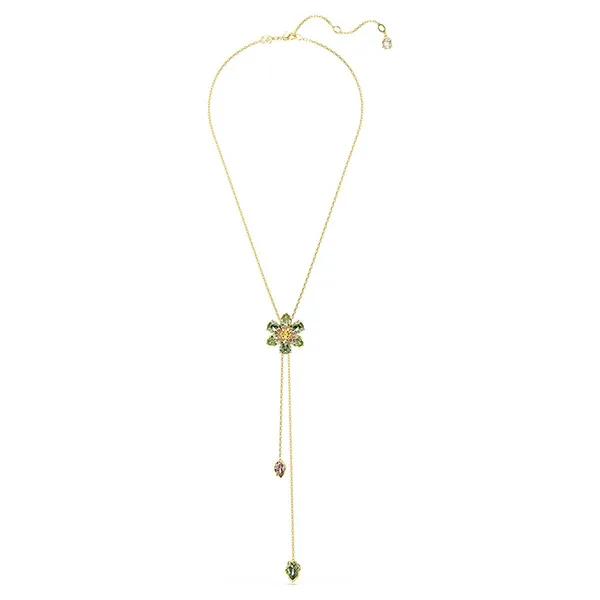 Dây Chuyền Nữ Swarovski Idyllia Y Pendantmixed Cuts, Flower, Multicolored, Gold-Tone Plated 5717158 Phối Màu - Trang sức - Vua Hàng Hiệu