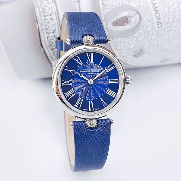 Đồng Hồ Nữ Frederique Constant Classics Art Deco Round FC-200MPN2AR2D6 Màu Xanh Navy