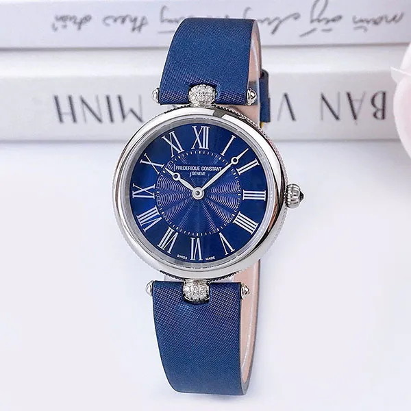 Đồng Hồ Nữ Frederique Constant Classics Art Deco Round FC-200MPN2AR2D6 Màu Xanh Navy