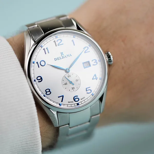 Đồng Hồ Nam Delbana Fiorentino 42mm Watch 41701.682.6.062 Màu Bạc