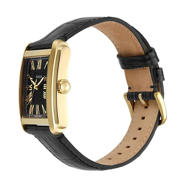 Đồng Hồ Nam Fossil Carraway Watch FS6091 Màu Đen Phối Vàng
