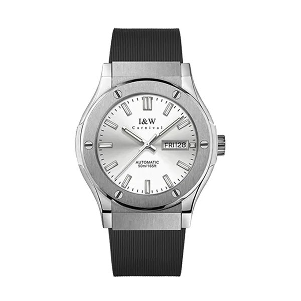 Đồng Hồ Nam I&W Carnival 42mm IW55851GT-DS (IW55851G1) Automatic Màu Đen Bạc - Đồng hồ - Vua Hàng Hiệu