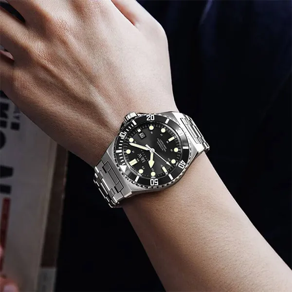 Đồng Hồ Nam I&W Carnival Automatic IW726G-DT (IW726G4) Màu Bạc Đen