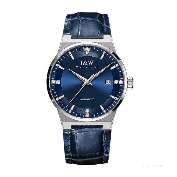 Đồng Hồ Nam I&W Carnival Automatic IW776G-DD (IW776G5) Màu Xanh Navy Phối Bạc