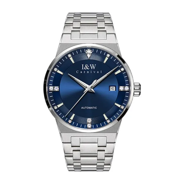 Đồng Hồ Nam I&W Carnival Automatic IW776G-DT (IW776G1) Màu Xanh Navy Phối Bạc