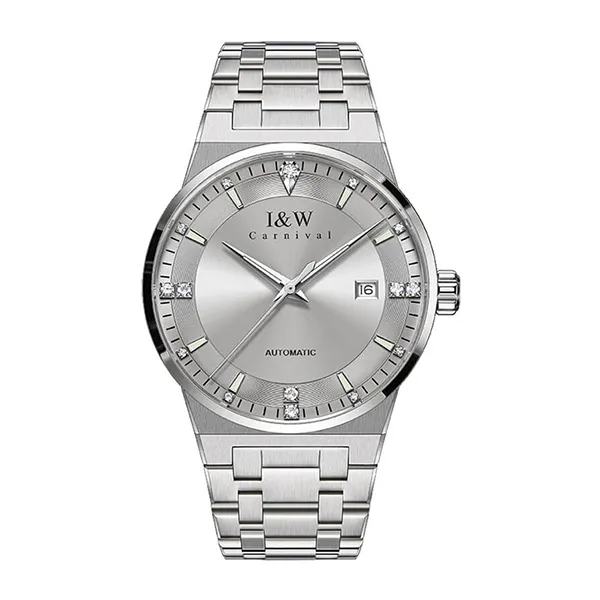 Đồng Hồ Nam I&W Carnival Automatic IW776G-DT (IW776G3) Màu Bạc Xám - Đồng hồ - Vua Hàng Hiệu