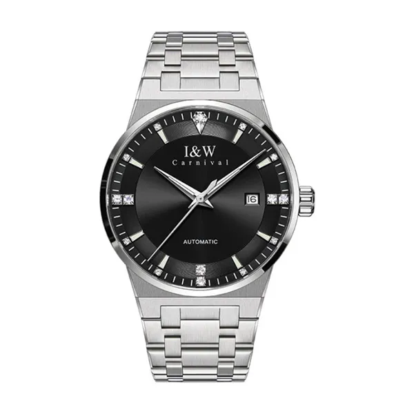 Đồng Hồ Nam I&W Carnival Automatic IW776G-DT (IW776G4) Màu Bạc Đen