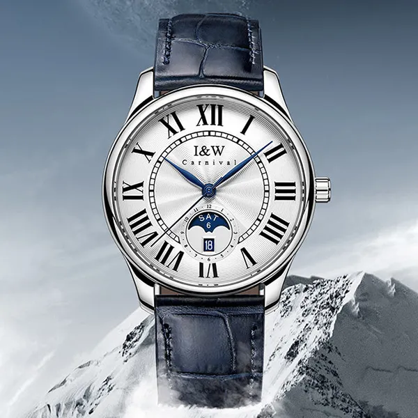 Đồng Hồ Nam I&W Carnival Automatic Watch IW717G-DD (IW717G1) Màu Xanh Navy