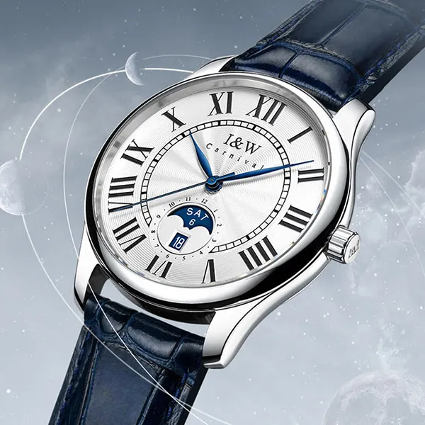 Đồng Hồ Nam I&W Carnival Automatic Watch IW717G-DD (IW717G1) Màu Xanh Navy