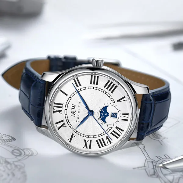 Đồng Hồ Nam I&W Carnival Automatic Watch IW717G-DD (IW717G1) Màu Xanh Navy