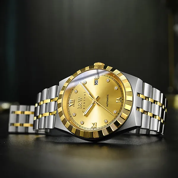 Đồng Hồ Nam I&W Carnival Automatic Watch IW720G-DT (IW720G2) Màu Bạc/Vàng Gold