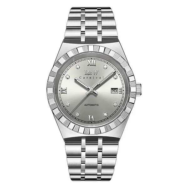 Đồng Hồ Nam I&W Carnival Automatic Watch IW720G-DT (IW720G6) Màu Bạc/Xám
