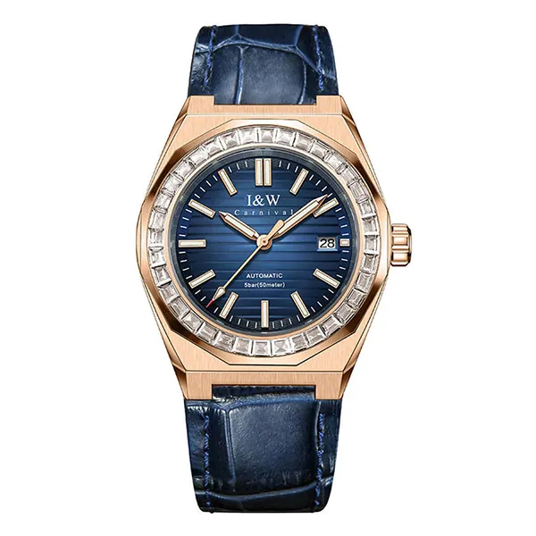 Đồng Hồ Nam I&W Carnival Automatic Watch IW733G-DD (IW733G11) Màu Xanh Lam - Đồng hồ - Vua Hàng Hiệu
