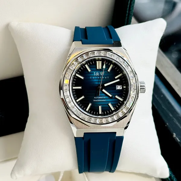 Đồng Hồ Nam I&W Carnival Automatic Watch IW733G-DS (IW733G15) Màu Xanh Lam - Đồng hồ - Vua Hàng Hiệu
