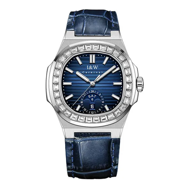 Đồng Hồ Nam I&W Carnival Automatic Watch IW735G-DD (IW735G4) Màu Xanh Lam - Đồng hồ - Vua Hàng Hiệu