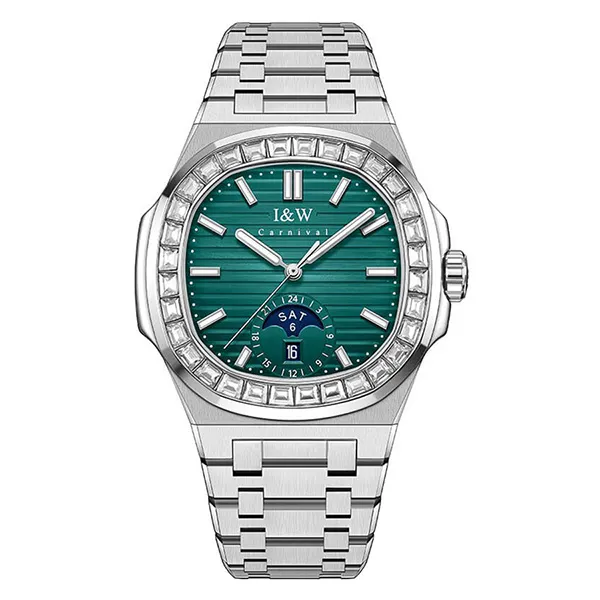 Đồng Hồ Nam I&W Carnival Automatic Watch IW735G-DT (IW735G11) Màu Bạc/Xanh