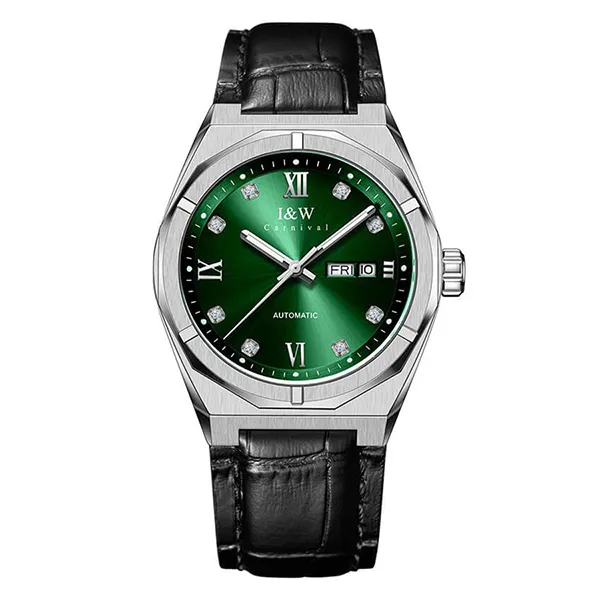 Đồng Hồ Nam I&W Carnival Automatic Watch IW751G-DD (IW751G18) Màu Đen/Xanh Lá